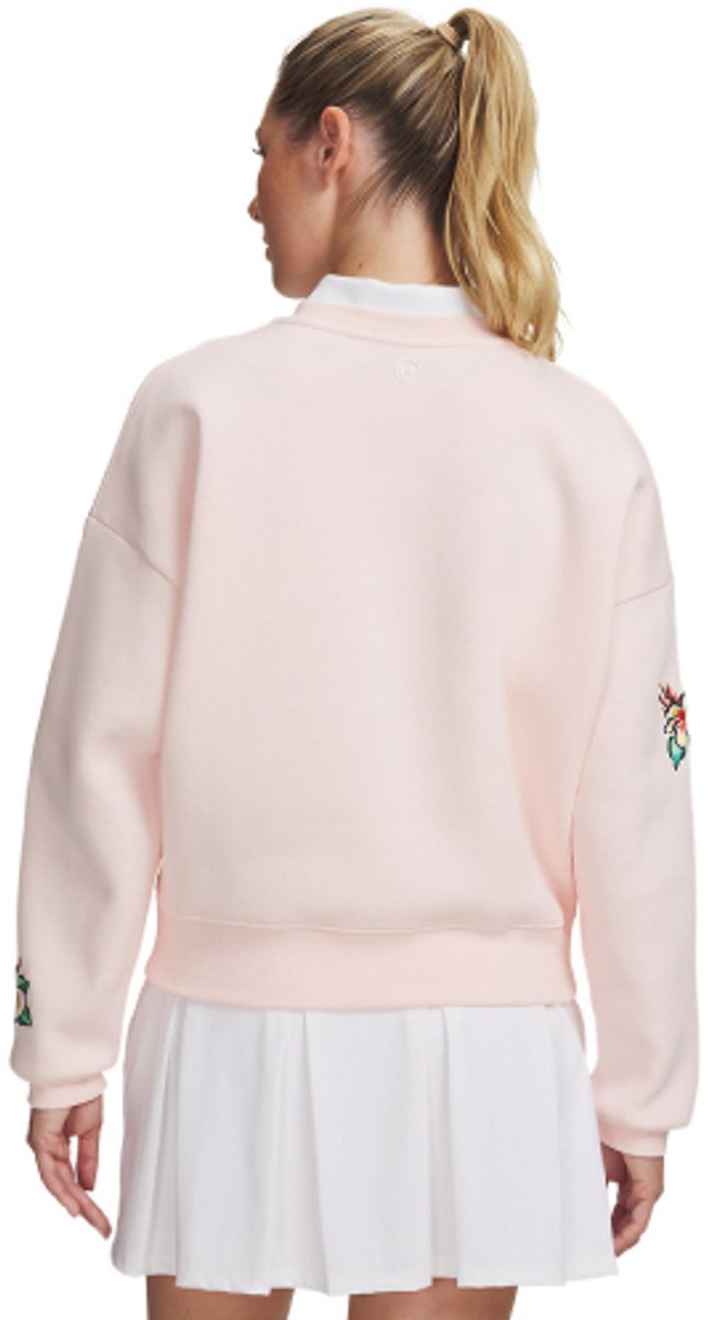 Under Armour Icon Golf Trip Crew Pink van Merkloos — afbeelding 3