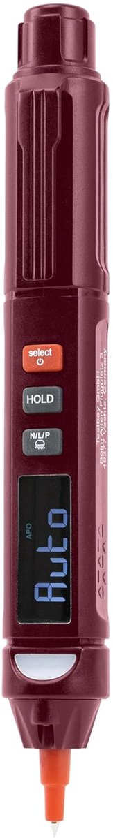 Pen Multimeter - Spanningsmeter Capaciteitsmeter - Elektrische Metingen - Contactloze Spanningstest - Tot 600V - Zwart Rood