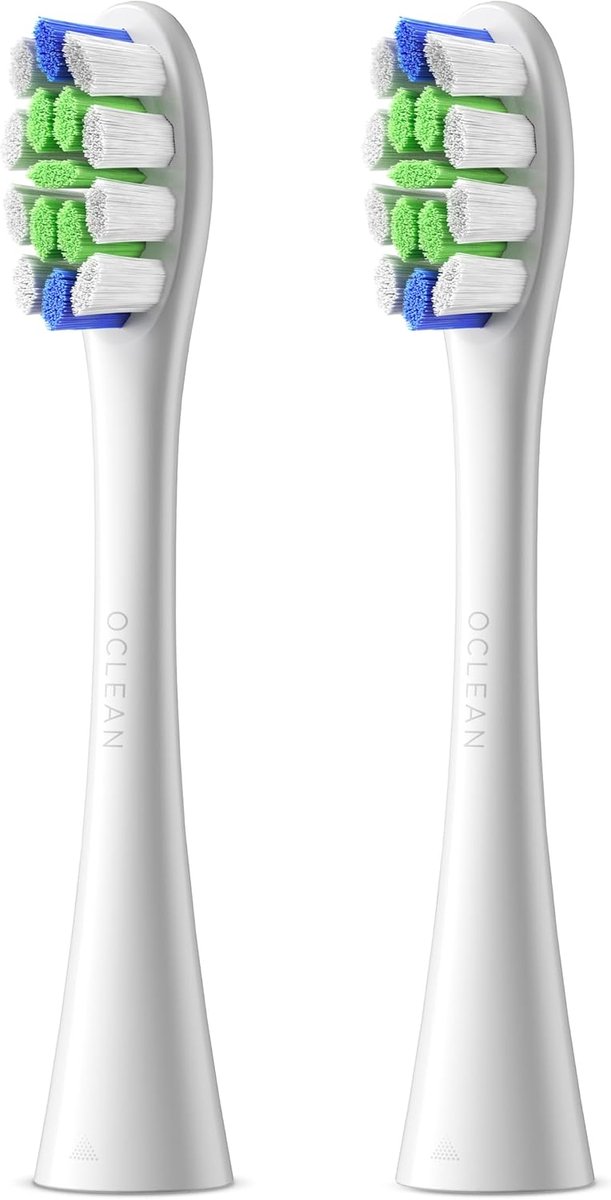 Opzetborstels - Tandenborstelkoppen - Dagelijkse Mondhygiëne - W-vormige Borstelharen - 2 Stuks - Wit