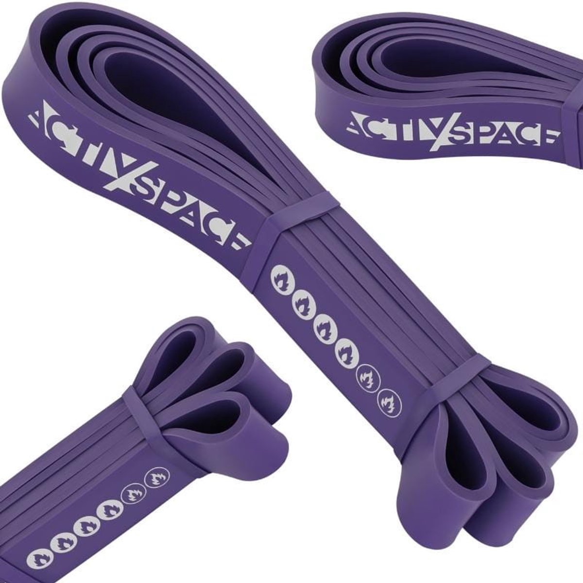 Activ Space - Power Band - Weerstandsband - Latex - Fiolet