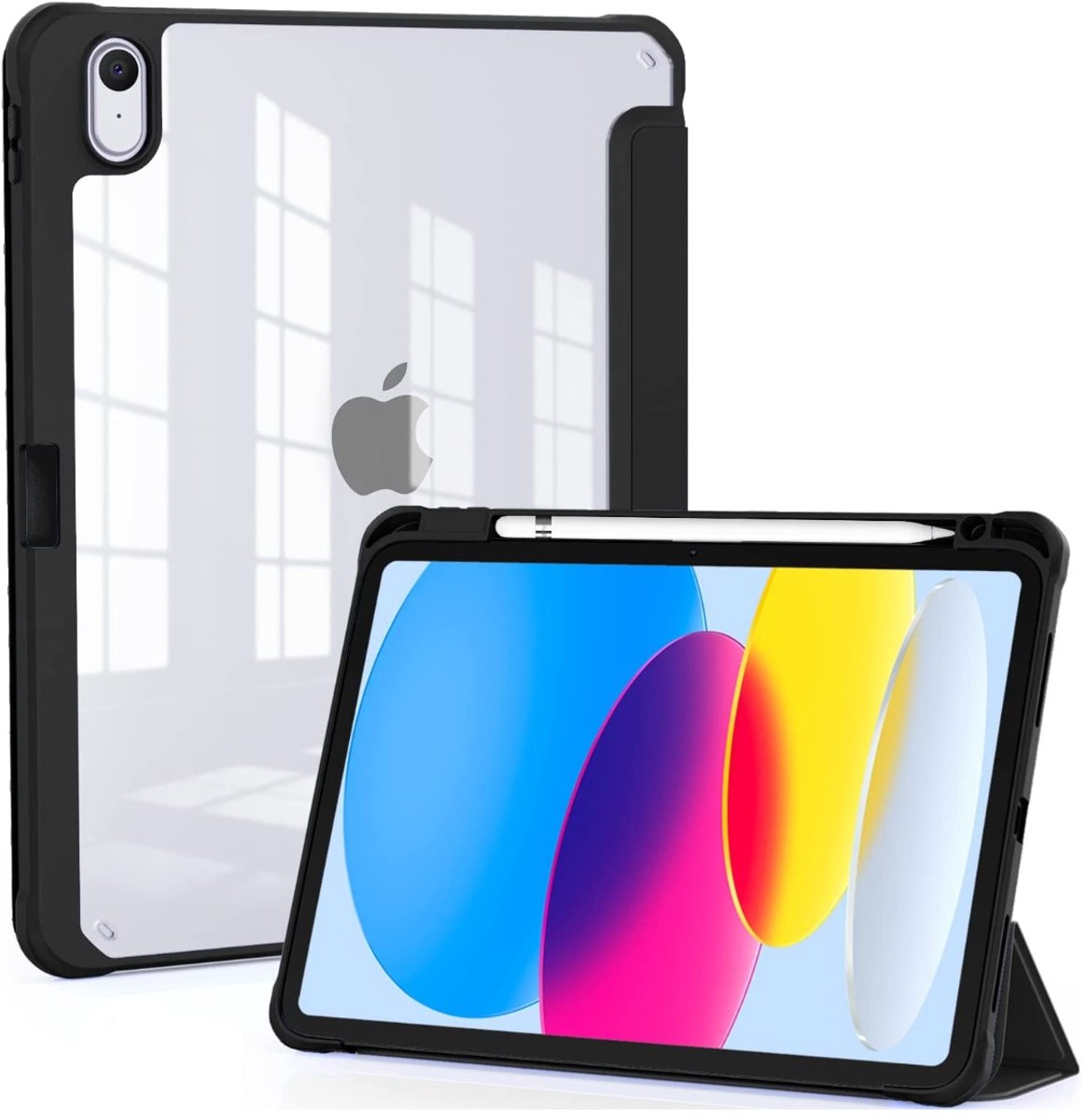 EtuiTab Clear Serie - Tablethoes - Apple iPad Air 11" - Zwarte Kleur - Smartpencil