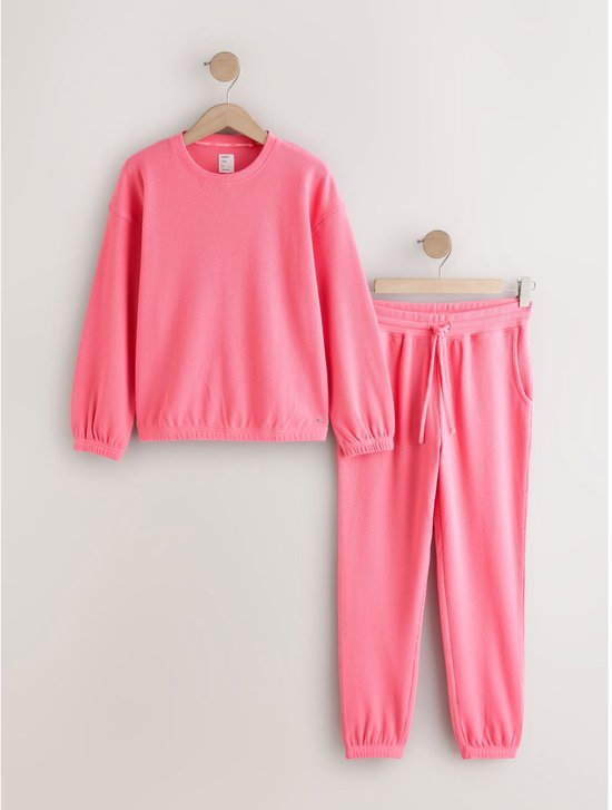 Next Gezellige pyjama met wafeldessin en lange mouwen