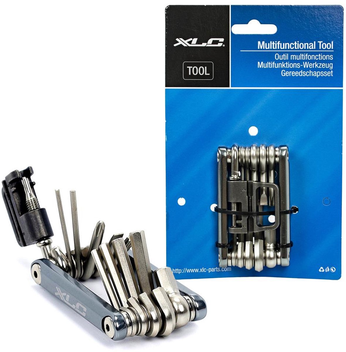XLC Multitool - Fietsgereedschap - Zakmodel - 12-delig - TO-M07