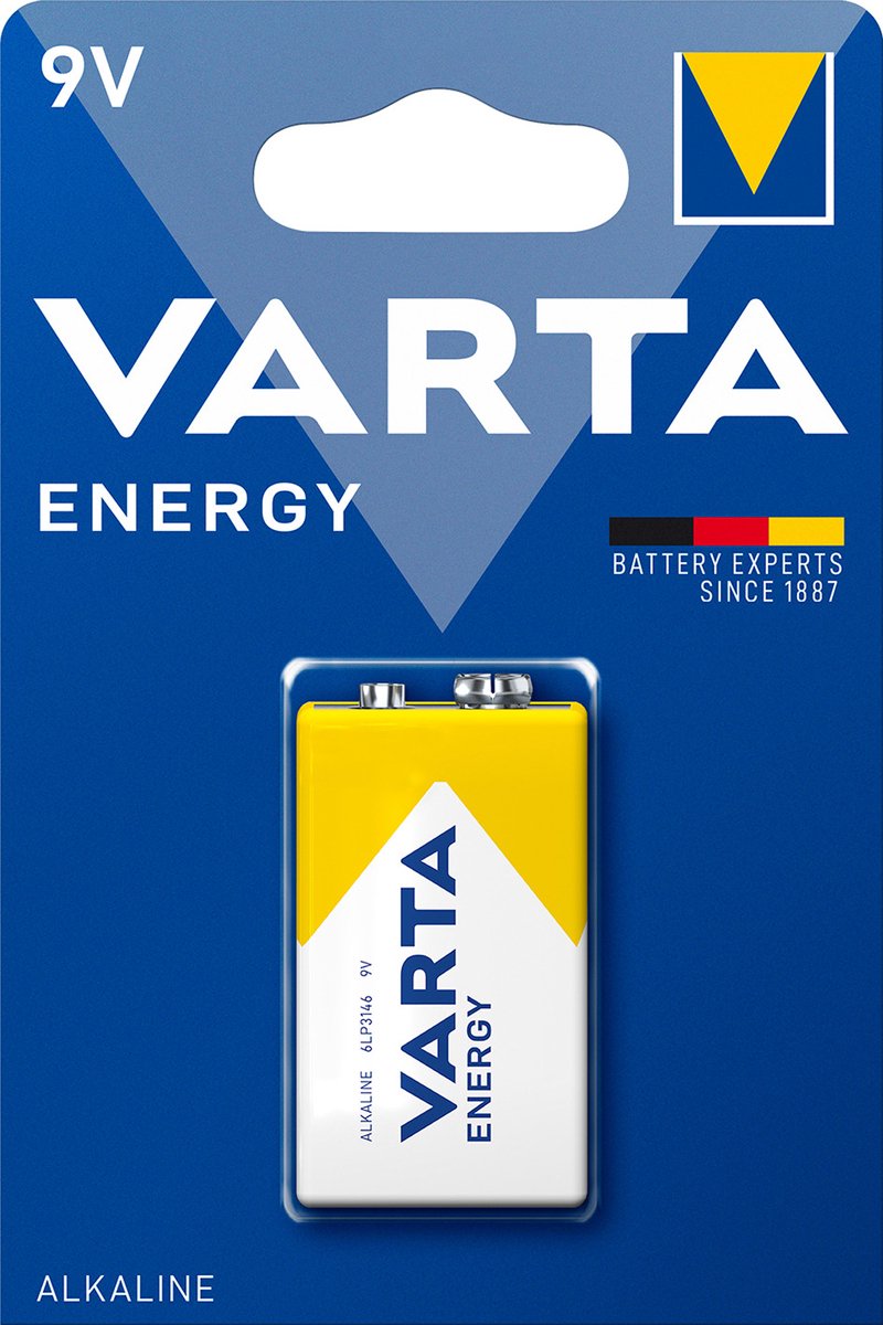 Varta Batterij 6lr61 Alkaline Energy 9v Per Stuk