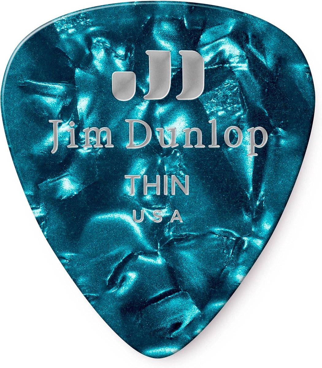 Gitaar Plectrums - Dunne Picks - Muziek Maken - Celluloïde Materiaal - 12 Stuks - Turquoise