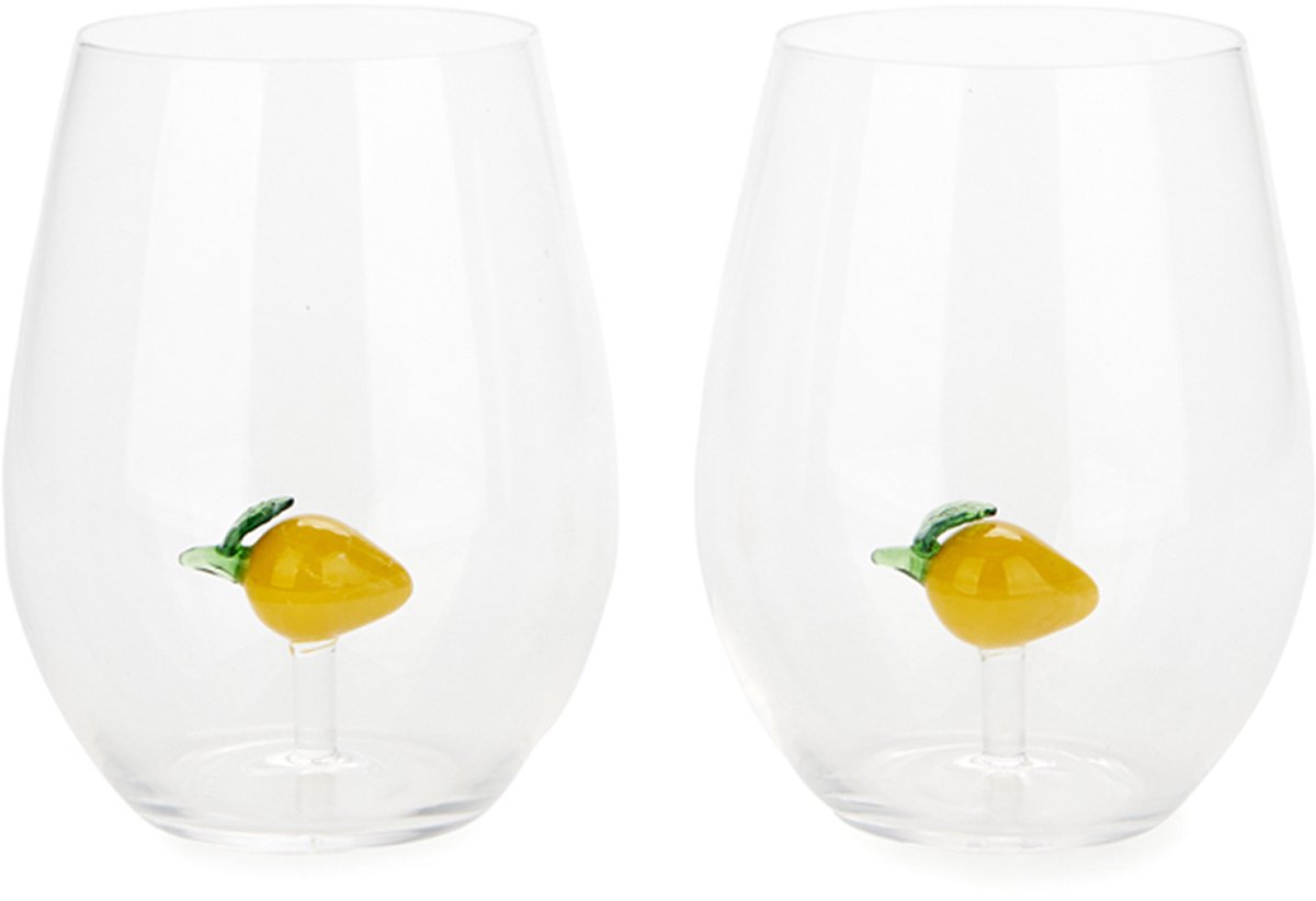 Balvi Glazenset Citroen 500ml x2 Glas