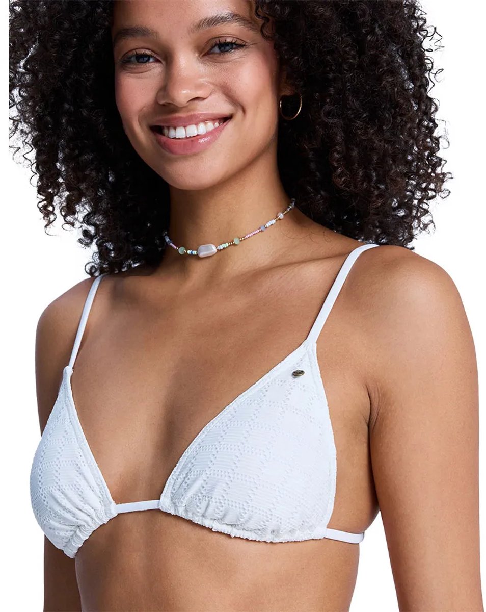 Roxy Island Tiki Triangle Bikinitop S Vrouw Coconut Milk