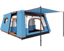 Outsunny Tunneltent - Polyester - 430x305x195cm - Blauw