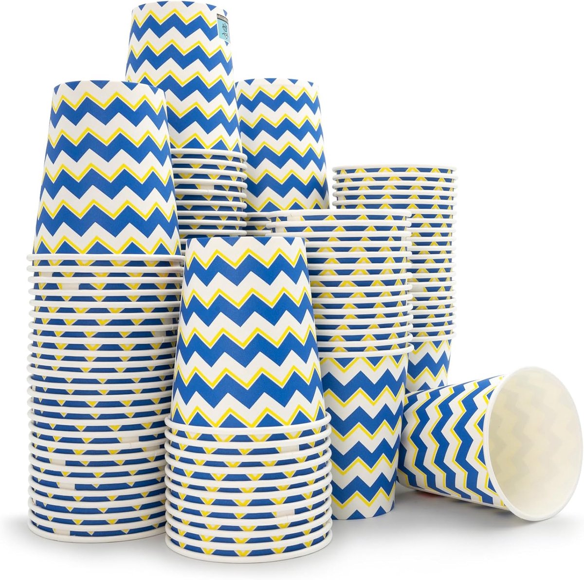 Wegwerp Bekers - Papieren Bekers - Mondspoelen - Lekbestendig - 180ml - Zigzag