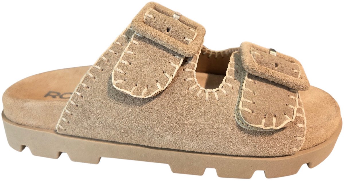Rohde 6316 14 Slippers Beige Suede Dames - Beige - 38