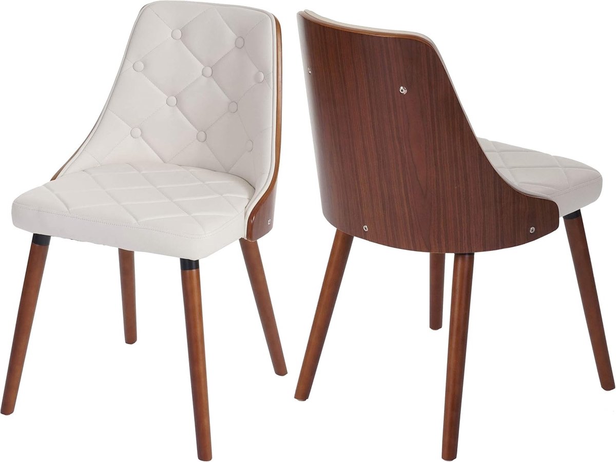 Eetkamerstoelen Set - Design stoelen - Stijlvol dineren - Gebogen hout techniek - 82 x 50