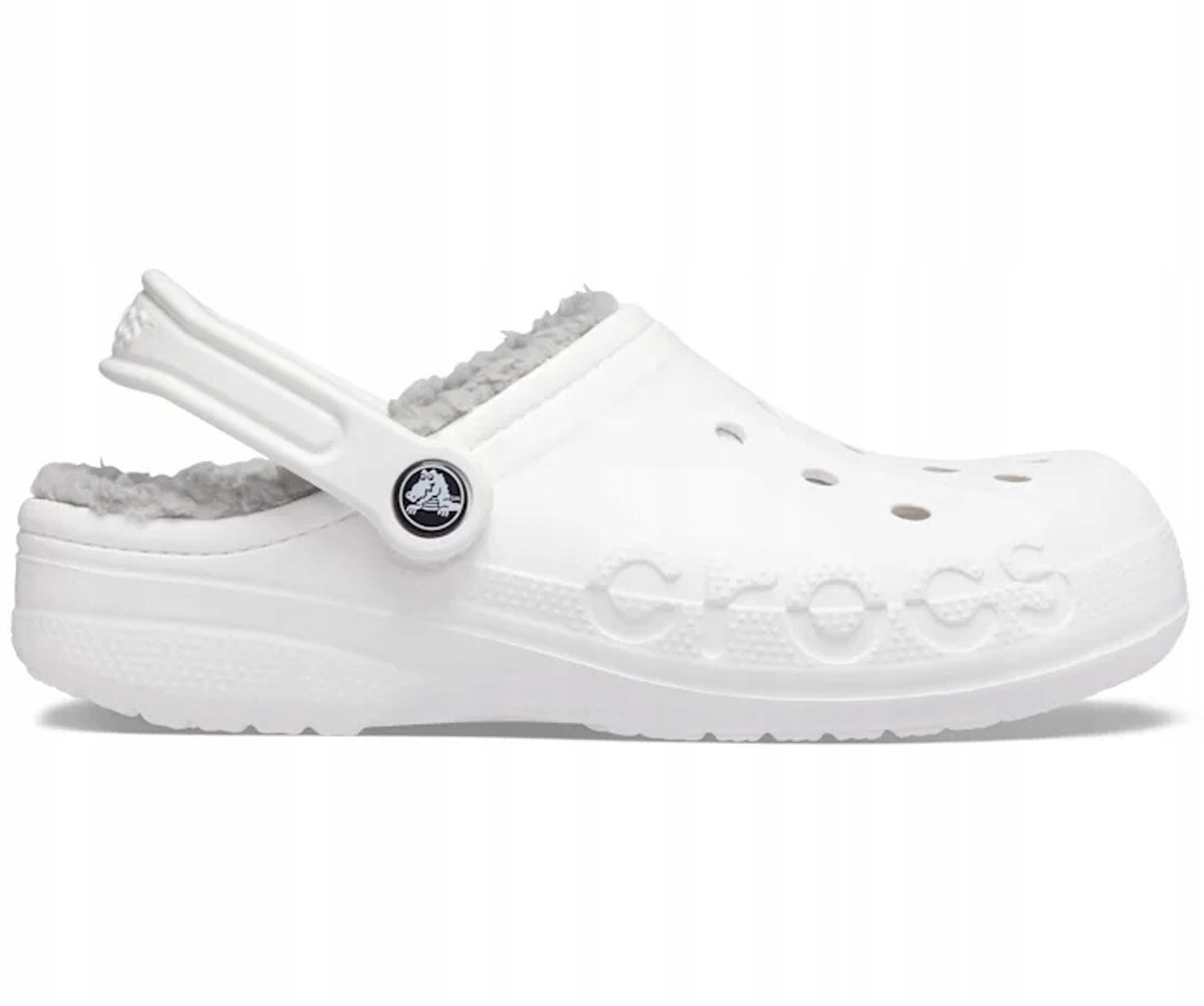 1200x1002.jpg Crocs Baya Lined - Gevoerde Klompen - M12 - 46-47 - Wit/Grijs - Afbeelding 1