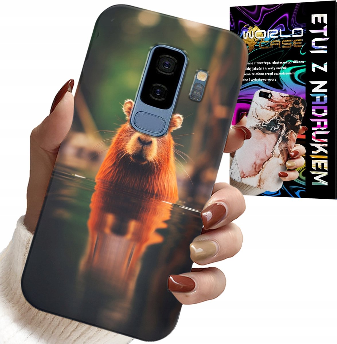 HOESJE VOOR SAMSUNG GALAXY S9 PLUS - LEUKE CAPIBARA, CAPIBARA, VEEL PATRONEN