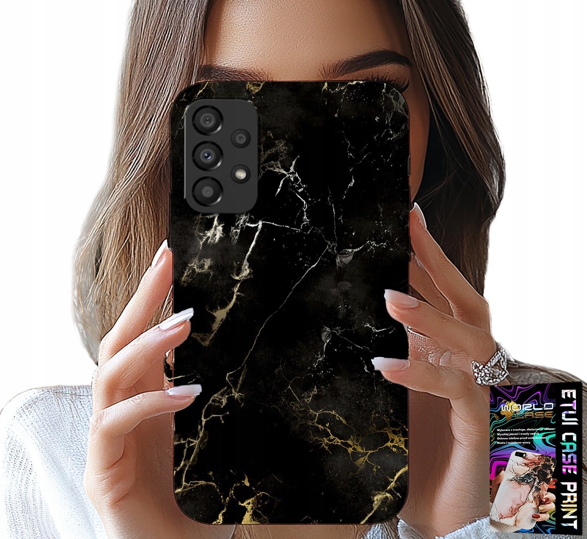 HOESJE VOOR SAMSUNG A52 / A52S - ELEGANT STEENPATROON