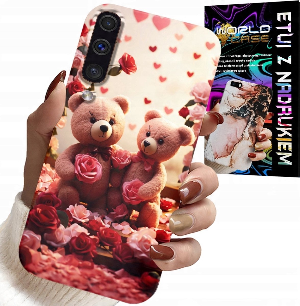 Hoesje voor Samsung A50 / A30S - Teddyberen, Love You, Harten, diverse patronen