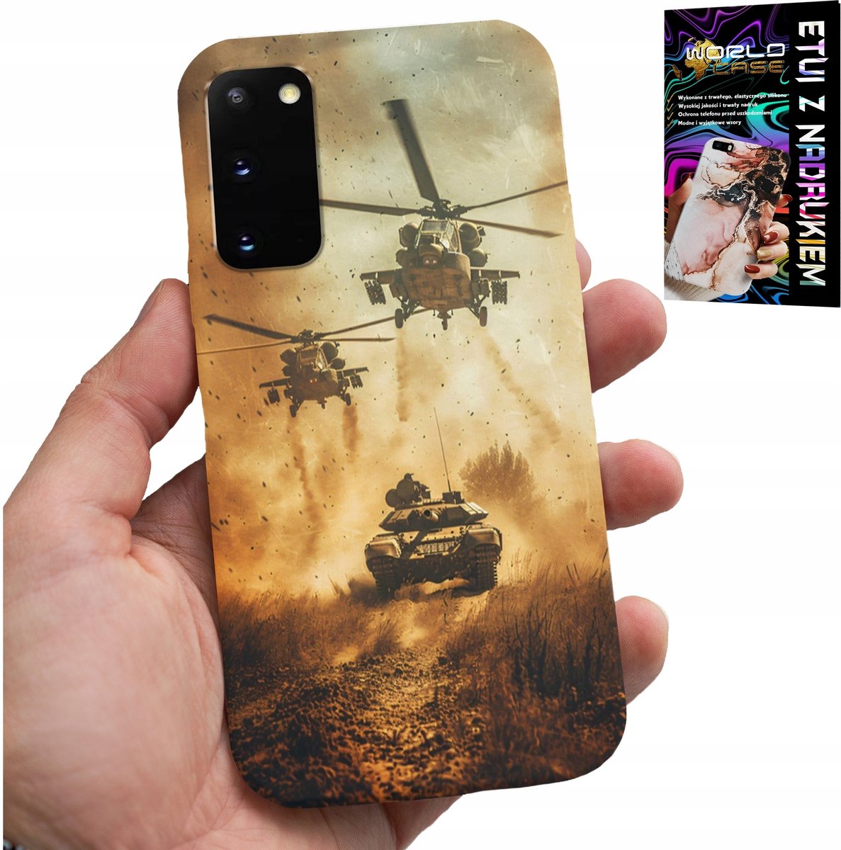 HOES VOOR SAMSUNG GALAXY S20 - MILITAIRE HELICOPTERTANK MILITAIRE KOFFER