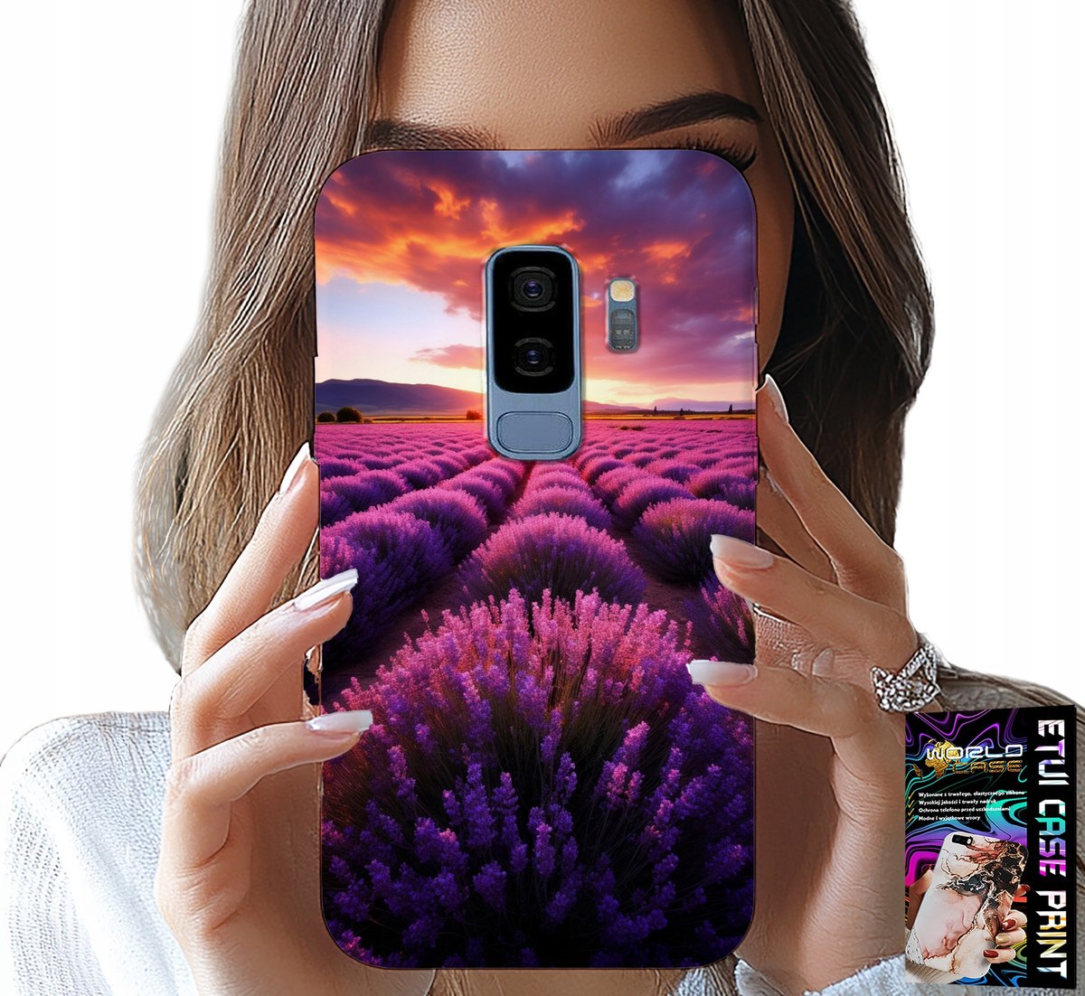 HOESJE VOOR SAMSUNG GALAXY S9 PLUS - LAVENDELVELD, PRACHTIGE LANDSCHAPPEN, PATRONEN