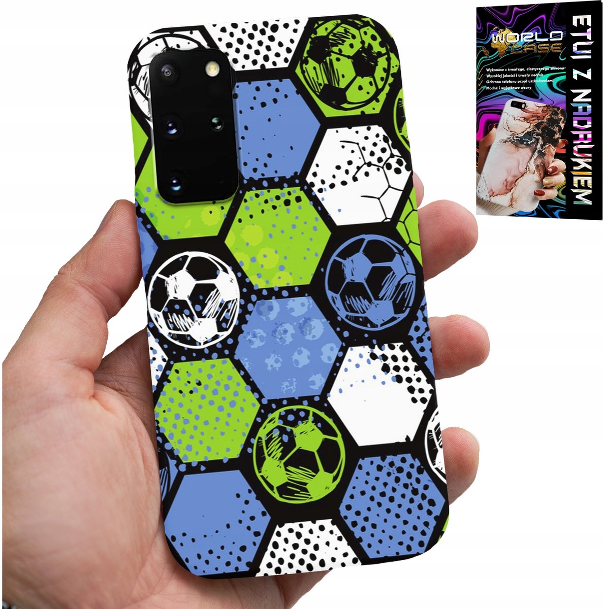 HOESJE VOOR SAMSUNG GALAXY S20 PLUS - ACHTERKANT MET VOETBALPLAAT