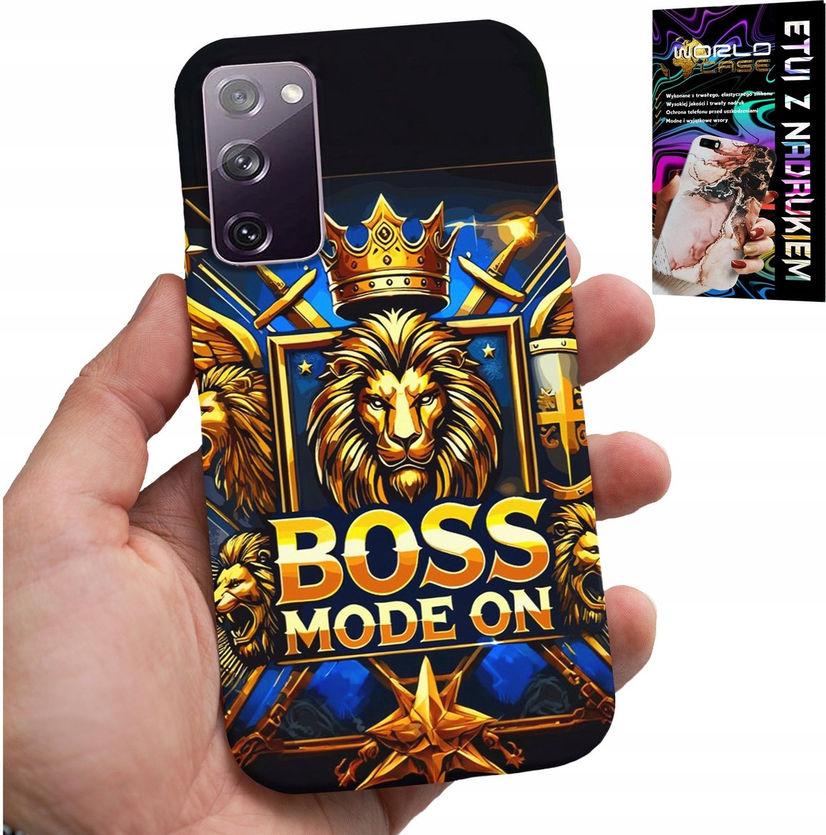Hoesje voor Samsung Galaxy S20 Lite - Boss Lion met kroon op de wijzerplaat + folie