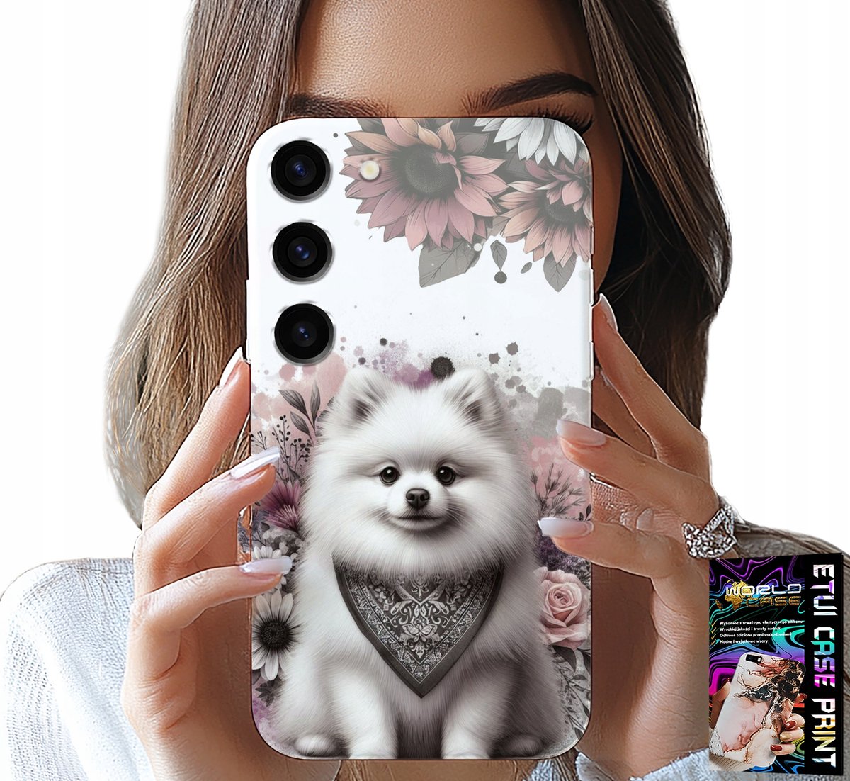 HOESJE VOOR SAMSUNG GALAXY S23 - POMERANIAN, MINIATURE SPIZZA, HONDENRASSEN