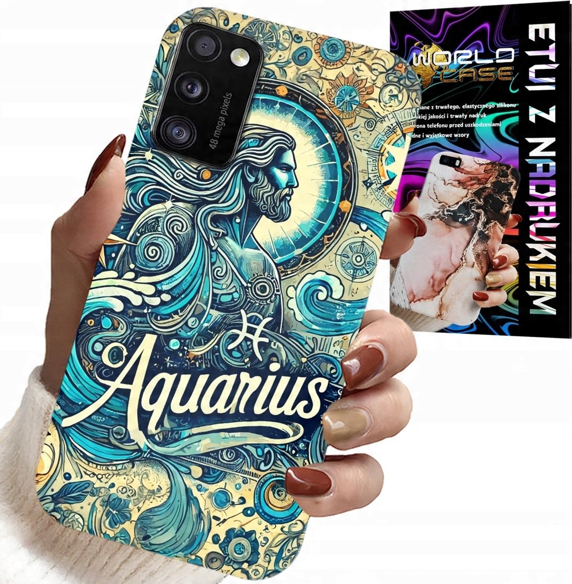 HOESJE VOOR SAMSUNG GALAXY A41 - STERRENBEELD, WATERMAN, ASTRONOMIE ACHTERKANT