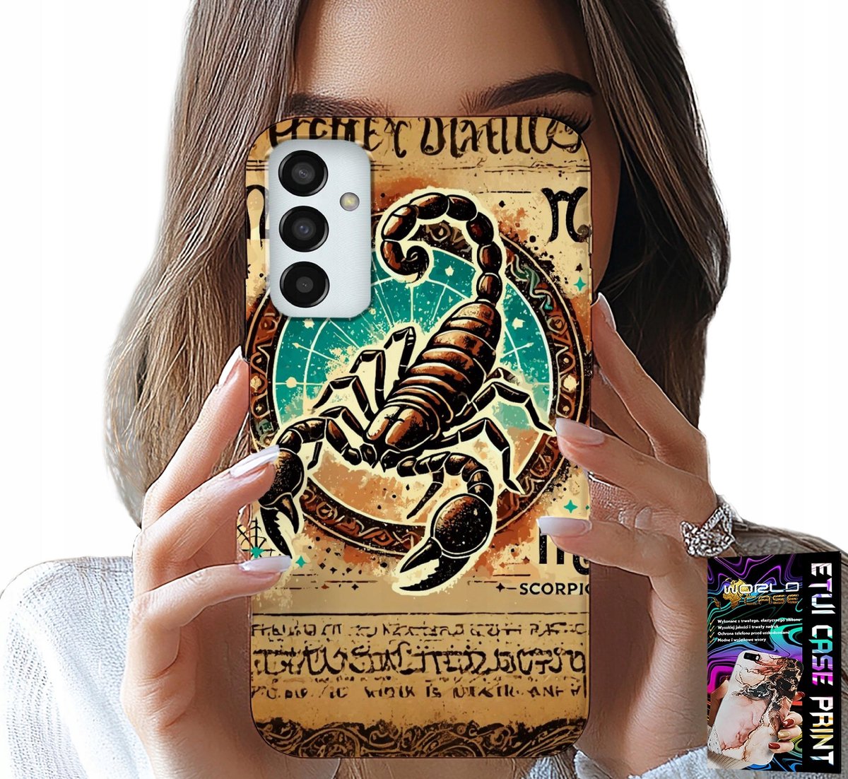 HOESJE VOOR SAMSUNG GALAXY M23 - STERRENBEELD SCHORPIOEN + FILM