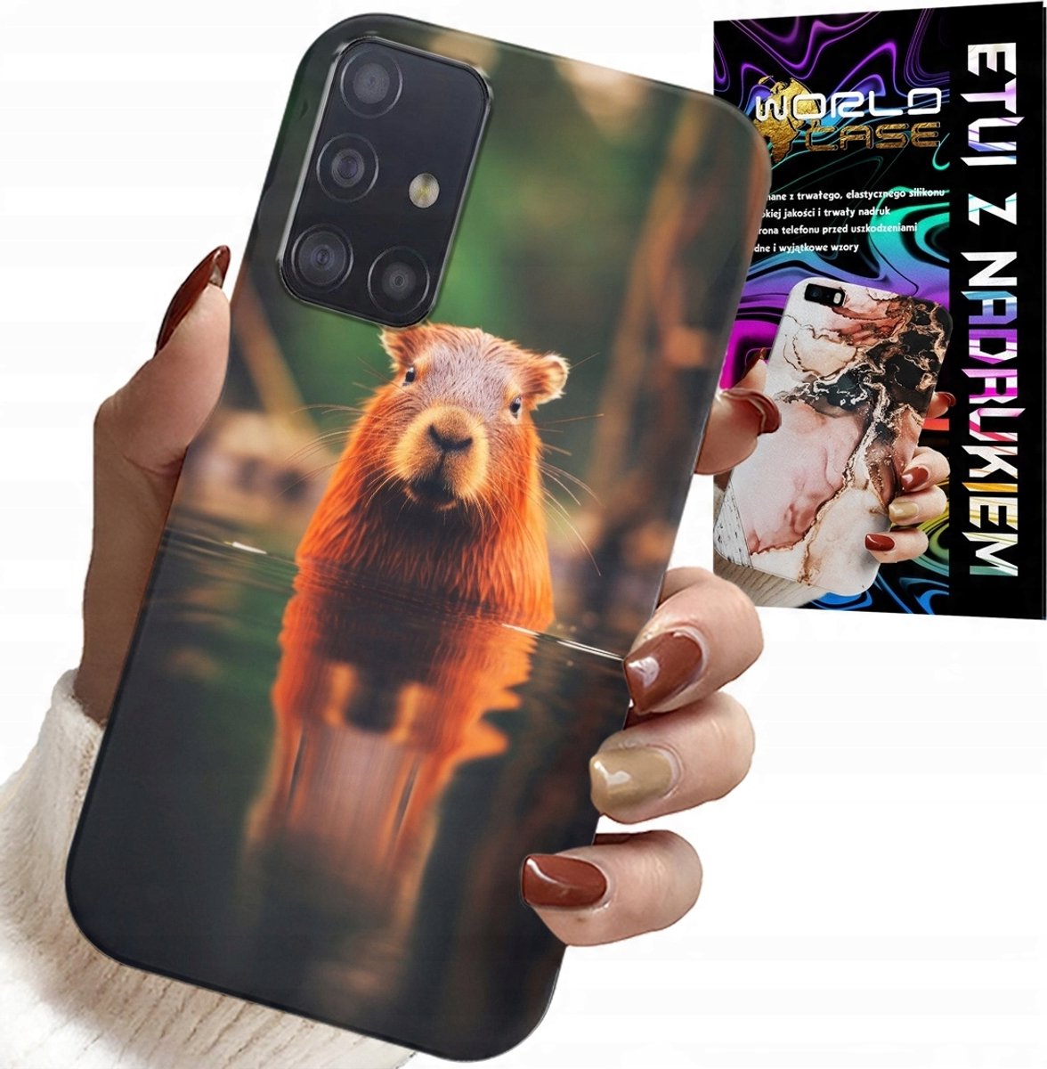 CASE VOOR SAMSUNG GALAXY A51 - LEUKE CAPIBARA, CAPIBARA, VEEL PATRONEN