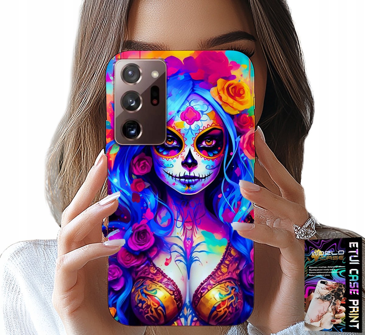 HOESJE VOOR SAMSUNG NOTE 20 ULTRA - MEXICAANS, KLEURRIJKE KONINGIN DES DOODS
