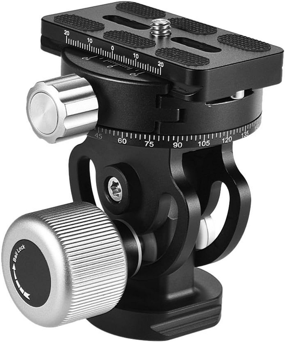 360 Graden Panorama Tilt Statiefkop met Quick Release Plaat voor Fotografie