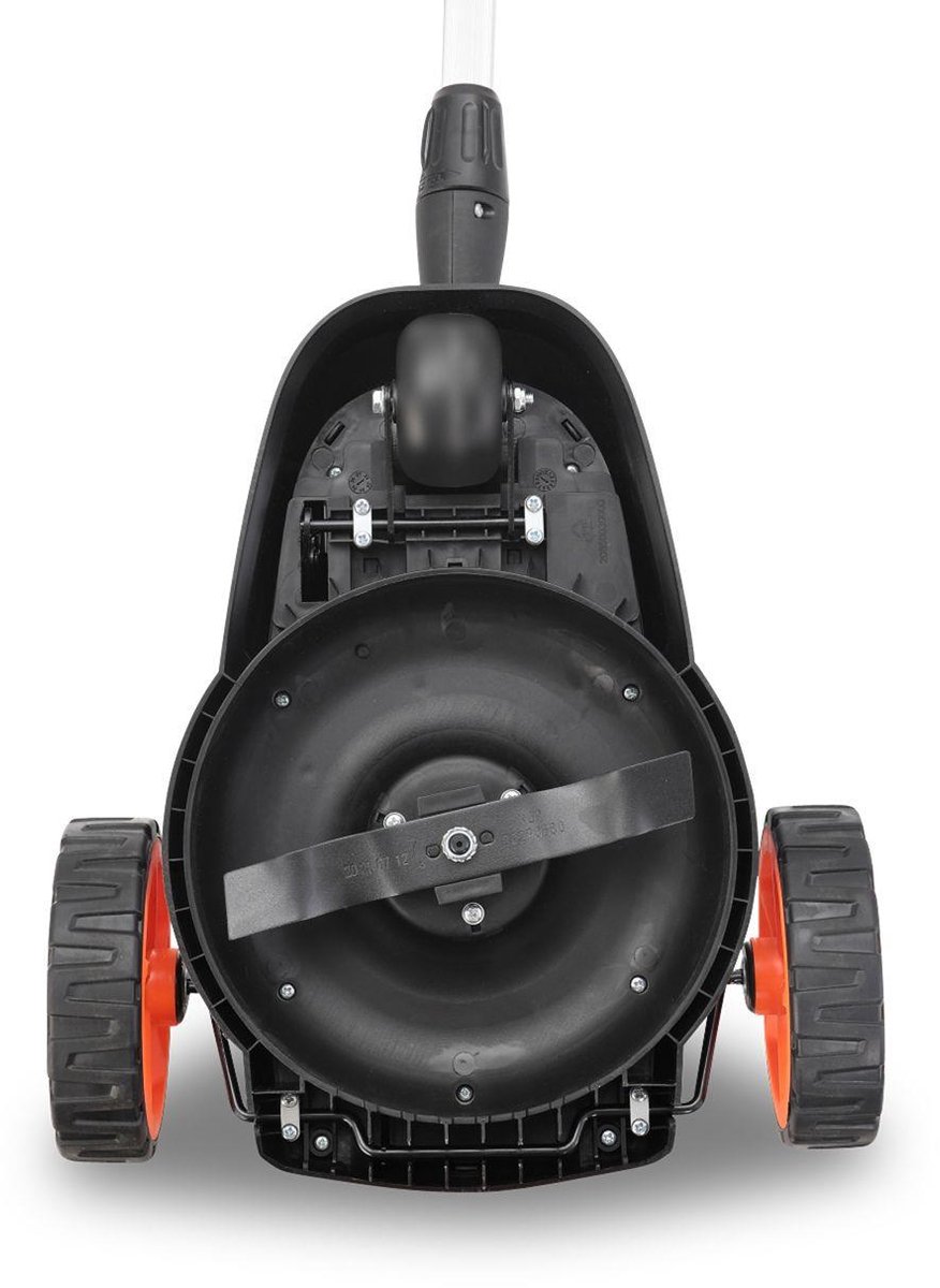FUXTEC Snoerloze Einhand Gazonmaaier accu FX-E1RMEH20-SET – Compacte Grasmaaier – 20V Accu met Lader – 220 mm Maaibreedte – 300 W – 3-voudige Maaihoogteverstelling 30–50 mm – Flexibele Kogelkopbediening – foto 2