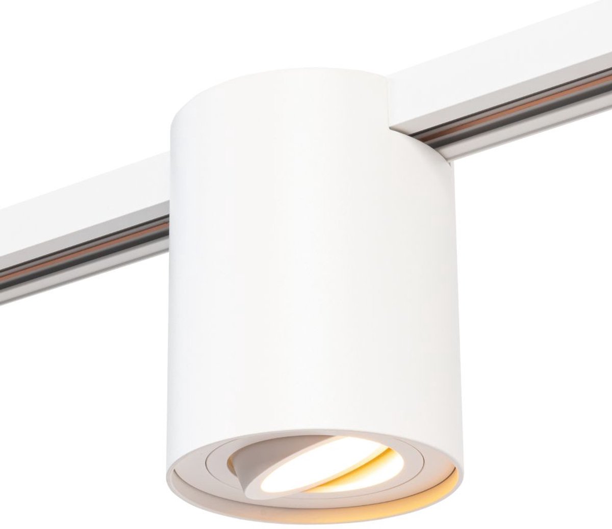 Qub Viror Orbit – GU10 Railspot – Cylinder – Wit – 1-Fase Railverlichting - Geschikt voor QUB railverlichting sets