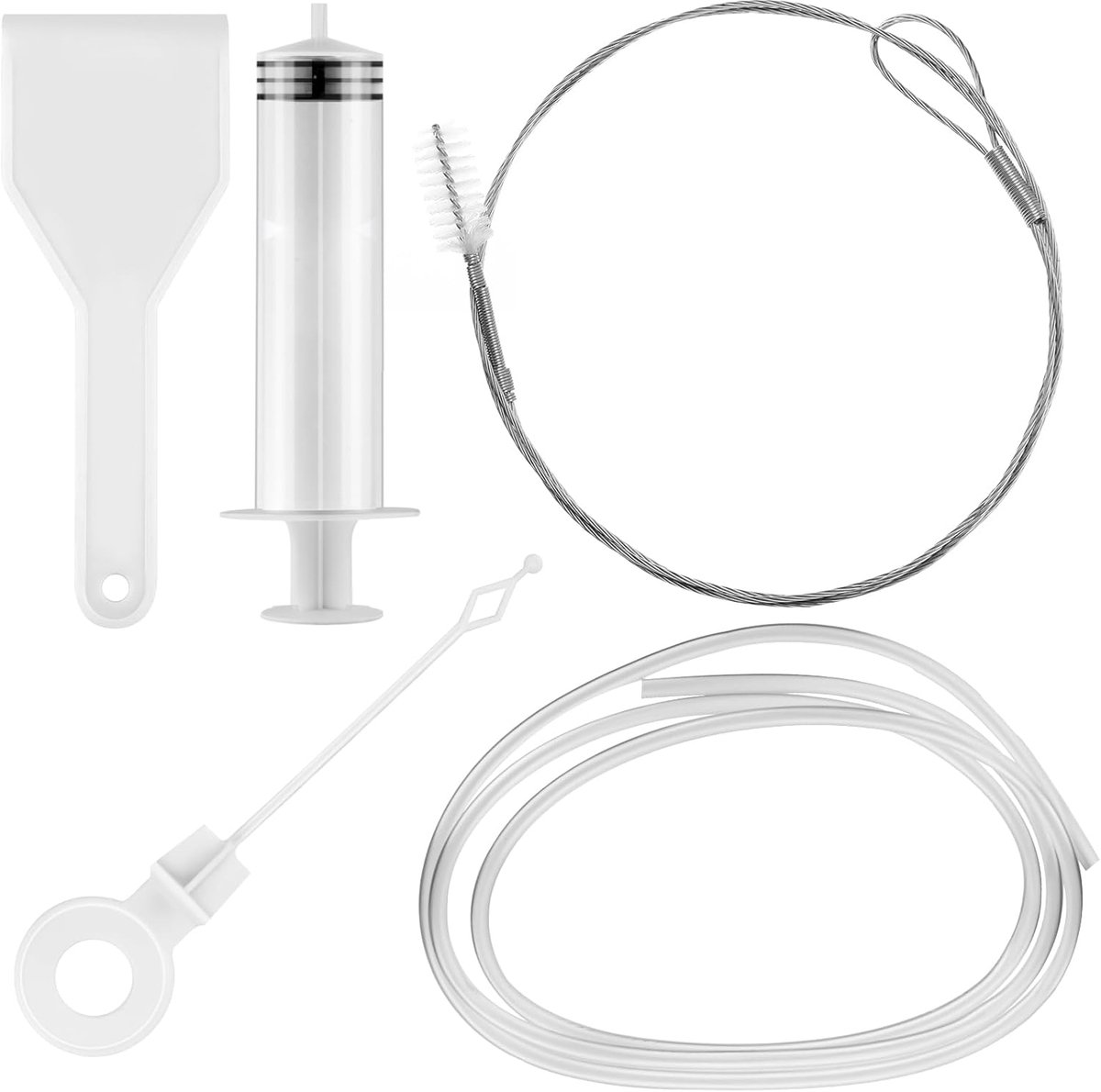Koelkast Cleaner - Set van 5 - Koelkastreinigingsborstel - Herbruikbare - Plastic - Koelkast Reinigingsset - Koelkastgat verstoppingsverwijderaar - Koelkast Afvoergat