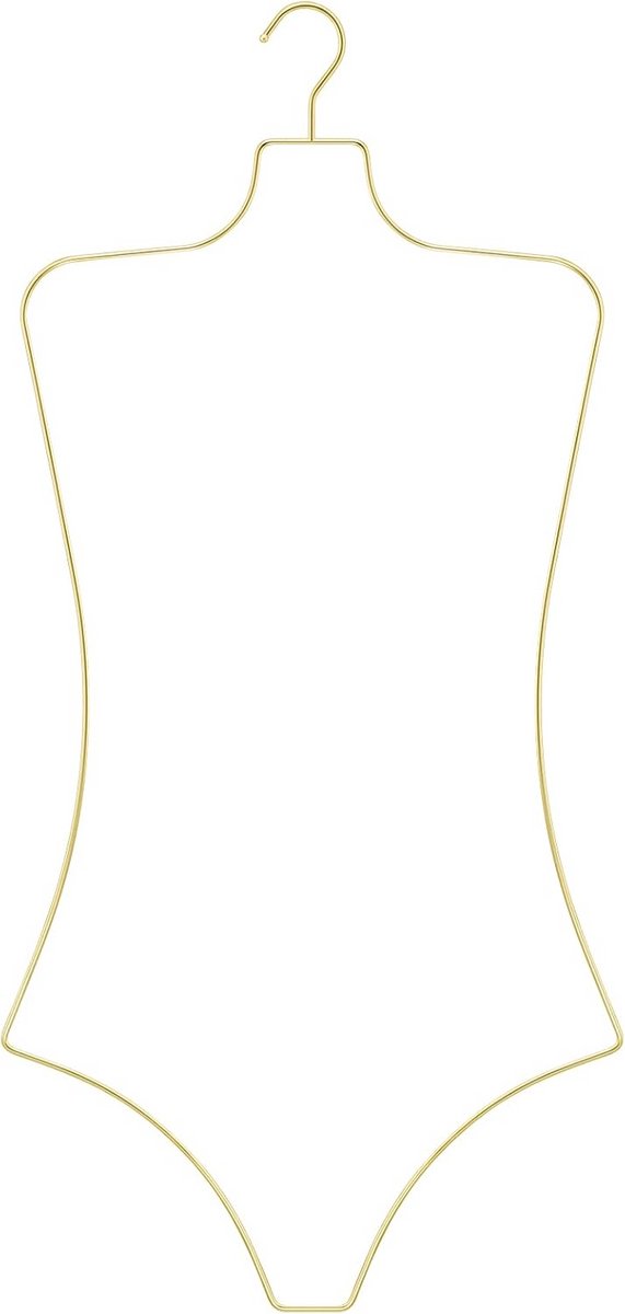 Set van 10 Gouden Glanzende Draad Hangers voor Badkleding, Bikini's en Lingerie