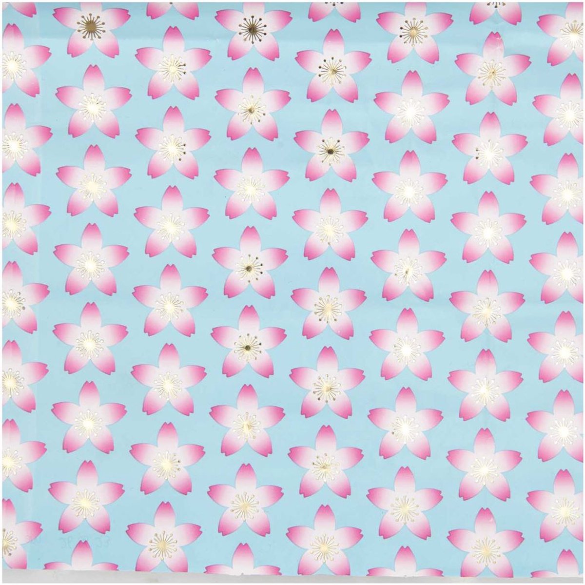 Inpakpapier Sakura Blauw 2m