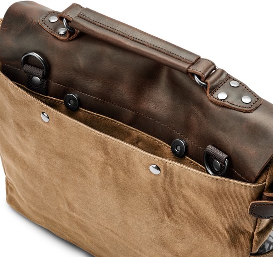 Sac à bandoulière de style vintage couleur havane