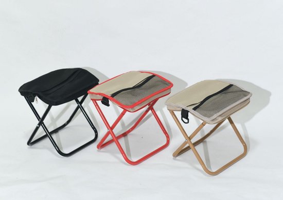 1 stuk - Kampeerkrukken - Opvouwbare Zak Stoel - Kan crossbody gedragen worden - Multifunctionele Tas die Verandert in een Krukje - Wachtrij & Buitenevenement - Kaki — afbeelding 4