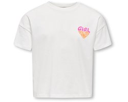 KIDS ONLY - KOGANNA LIFE SS GIRLHEART TEE FR JRS Meisjes T-shirts