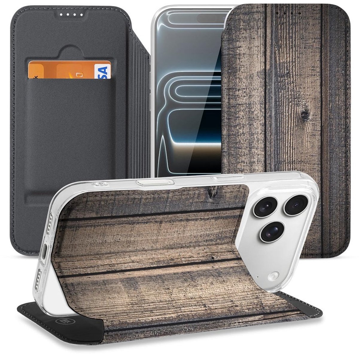 Book Cover Apple iPhone 17 Pro Max Steigerhout