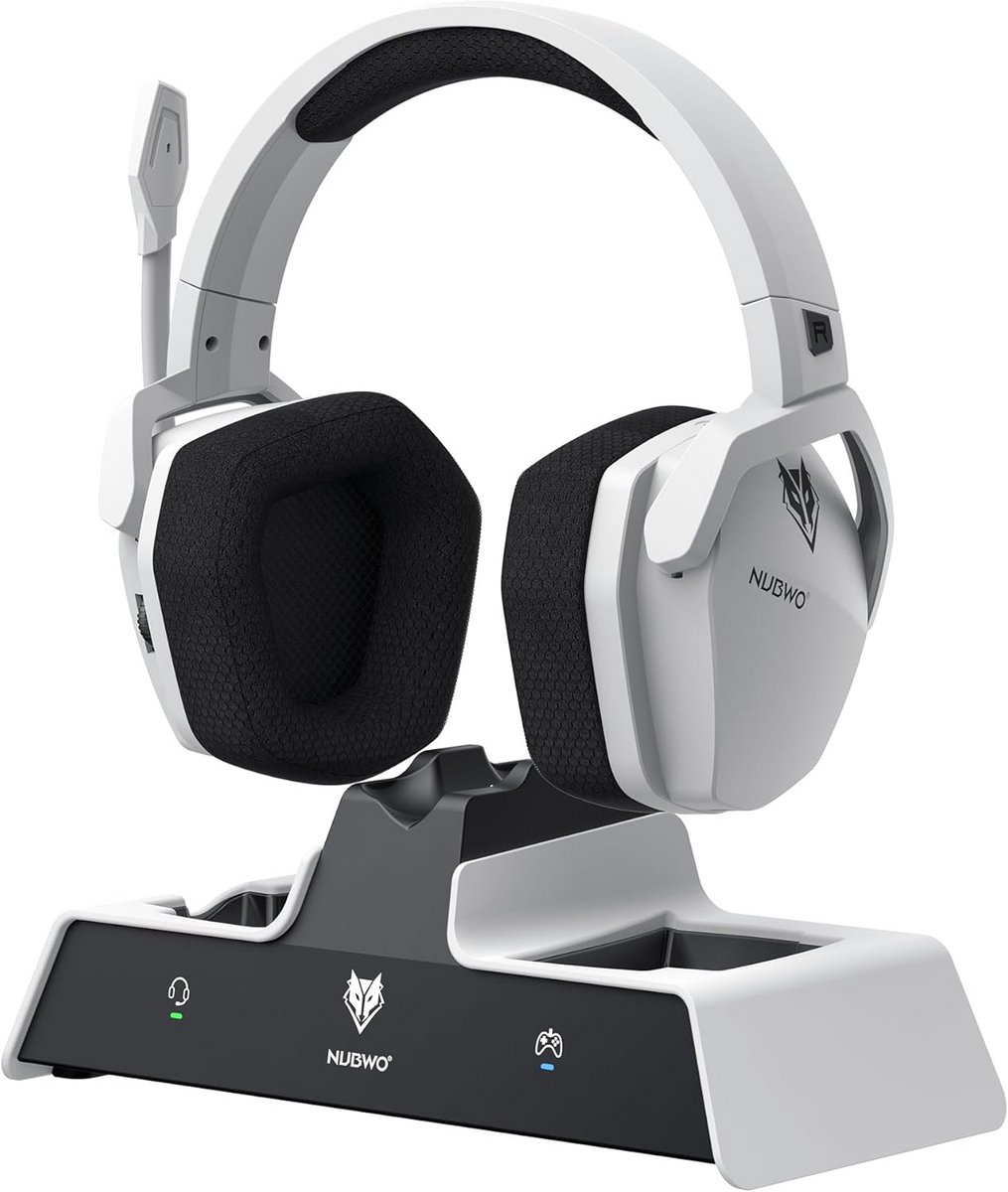 Draadloze Gaming Headset met Laadstation - Lage Latentie & Lange Batterijduur