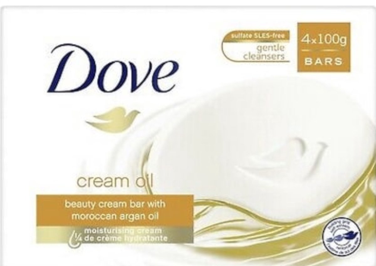 Dove Cream Oil Soap Bar - 4 x 100 gram