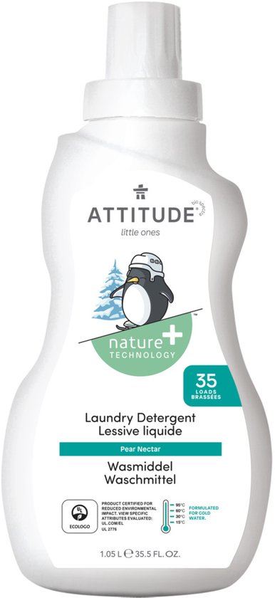 Attitude - Little Ones Baby Vloeibaar Wasmiddel Pear/Nectar - 1050ml