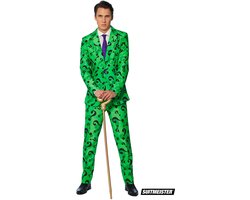 Suitmeister The Riddler™ - Heren Pak - Halloween Kostuum - Verkleedkleding - Carnavalskleding - Batman DC Comics - Groen - Maat L