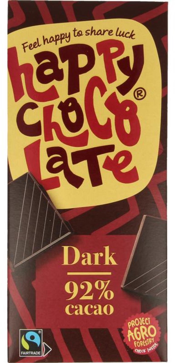 Happy Chocolate Puur 92% bio 85 gram