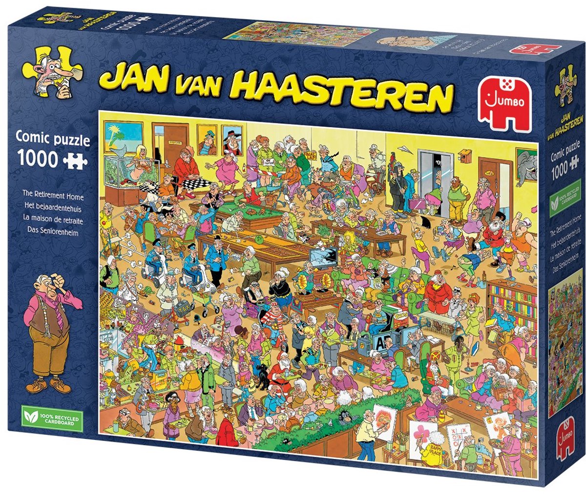 Jan van Haasteren - Het Bejaardentehuis - 1000 stukjes puzzel - Legpuzzel — afbeelding 5
