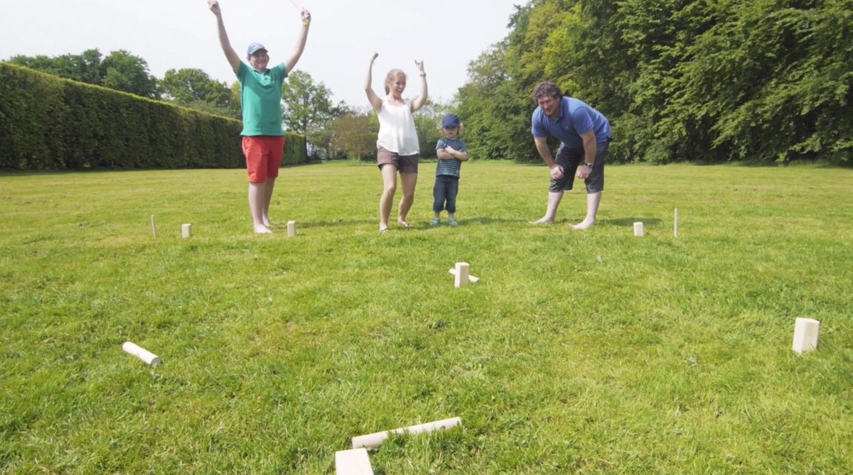 Bex Kubb Original – Zweeds Vikingschaak – Premium Buitenspel – Massief Rubberhout – Koning Met Houtkleurige Kroon – Vanaf 8 Jaar – Inclusief Draagtas — afbeelding 13