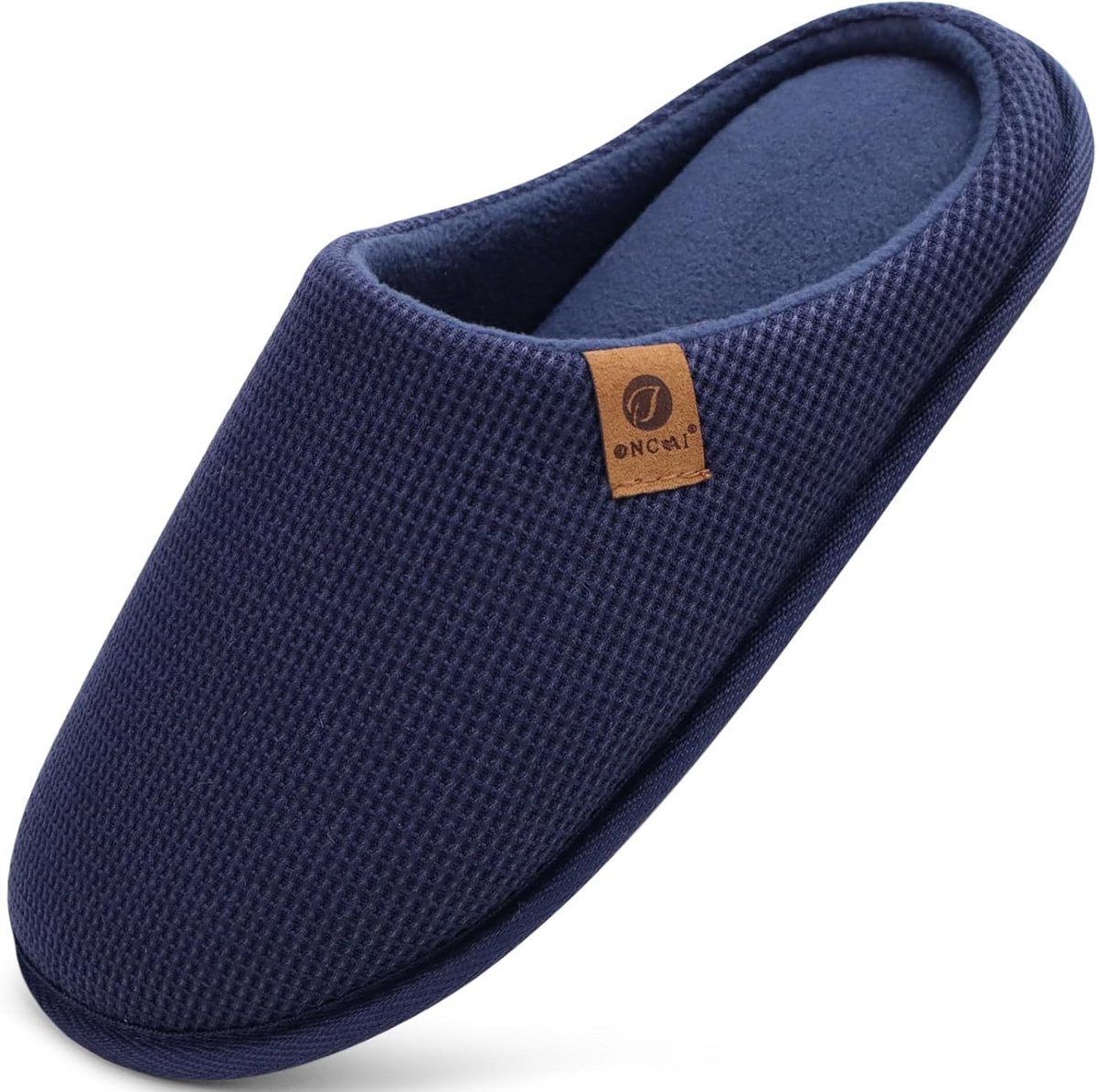 Heren Pantoffels met Memory Foam & Warme Fleece Voering - Binnen & Buiten Zool