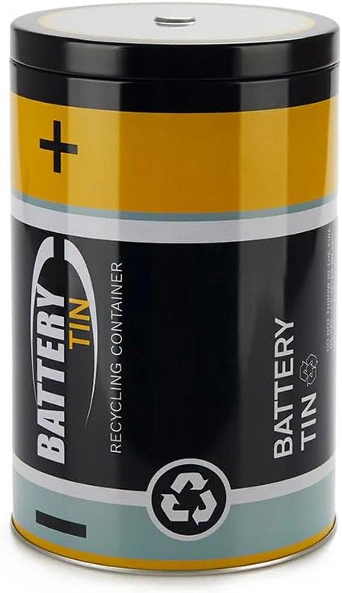 Batterijhouder voor Recycling Batterijen - Zwart
