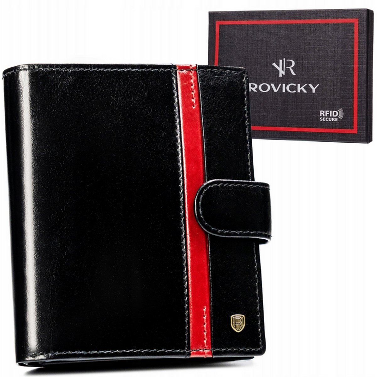 Rovicky Classic - Heren Portefeuille - Echt Leer - RFID Bescherming - Verticaal Model