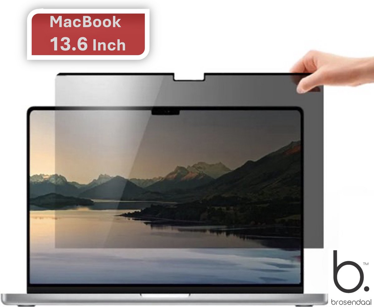 Brosendaal Privacy Screen geschikt voor MacBook - Privacy Screenprotector - Magnetische bevestiging - MacBook 13.6 inch