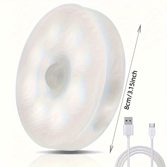 3-delige set warmwitte nachtlampjes met bewegingssensor - Instelbare helderheid, automatische aan/uit-functie, perfect voor naast het bed, op de trap, onder kastjes en kledingkasten, en als nachtlampje in de slaapkamer. van Merkloos — afbeelding 2